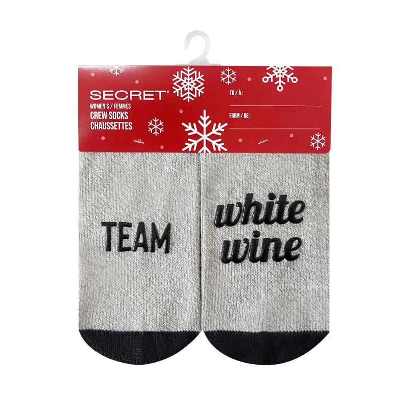 SECRET Ladies Cabin-Crew Socks with Words 1 Pair