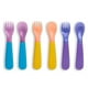 Fourchettes et cuillères Munchkin Color Reveal à changement de couleur pour tout-petits, comprend (3) fourchettes et (3) cuillères, sans BPA, lot de 6 Ustensiles pour tout-petits – image 3 sur 5