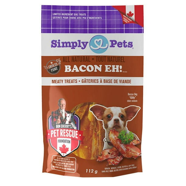 Gâteries à base de viande Bacon Eh! de Simply Pets