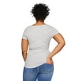 thumbnail image 3 of Paisley Sky Maternity Short Sleeve V-Neck Tee, 3 of 6