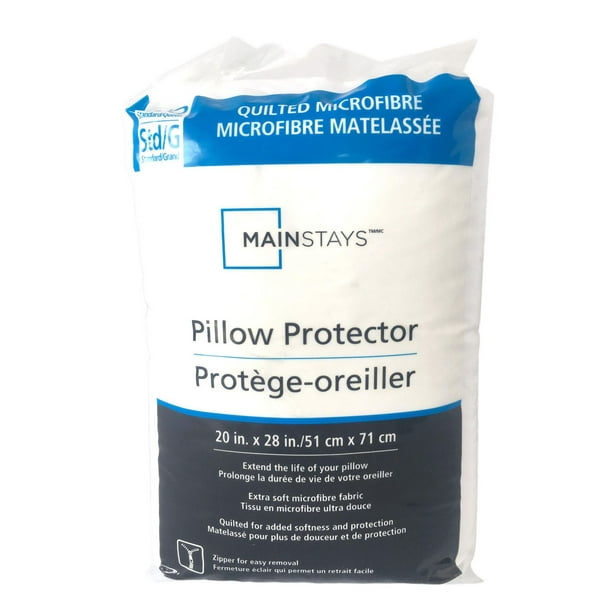 Protège-oreiller matelassée Mainstays en microfibre