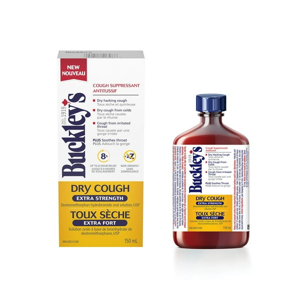 Buckley’s Dry Cough Extra Strength Cough Suppressant Syrup, 150ML, 150ML