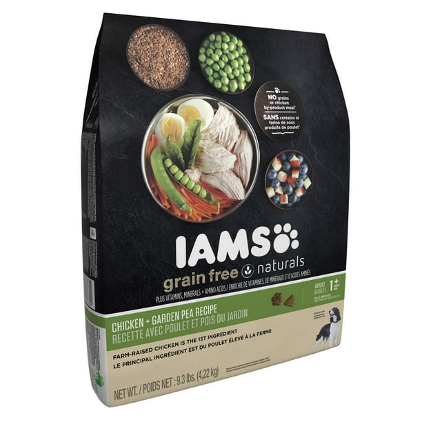 Iams® Nourriture sèche pour chiens Grain Free Naturals™ Recette avec poulet et pois du jardin 9,3 lb