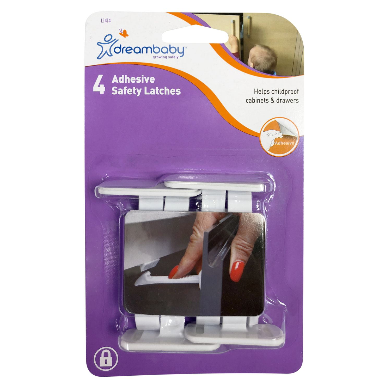 Dreambaby Adhesive Safety Latches Regular 4 Pack Walmart Canada