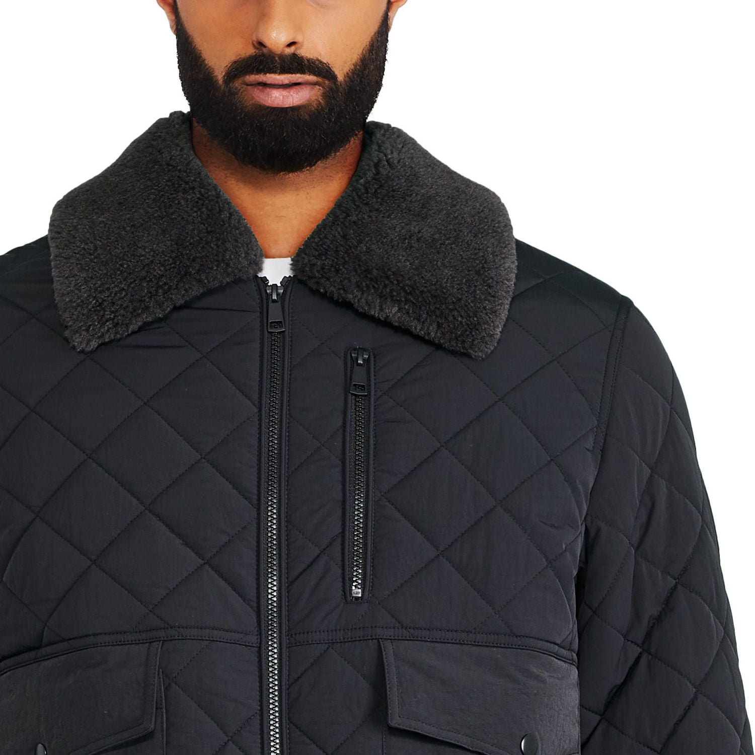George Men's Quilted Bomber Jacket