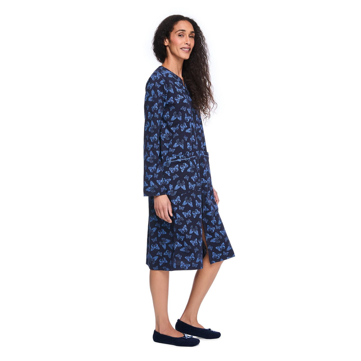 Robe de chambre zippée sur la longueur Iyla pour femmes