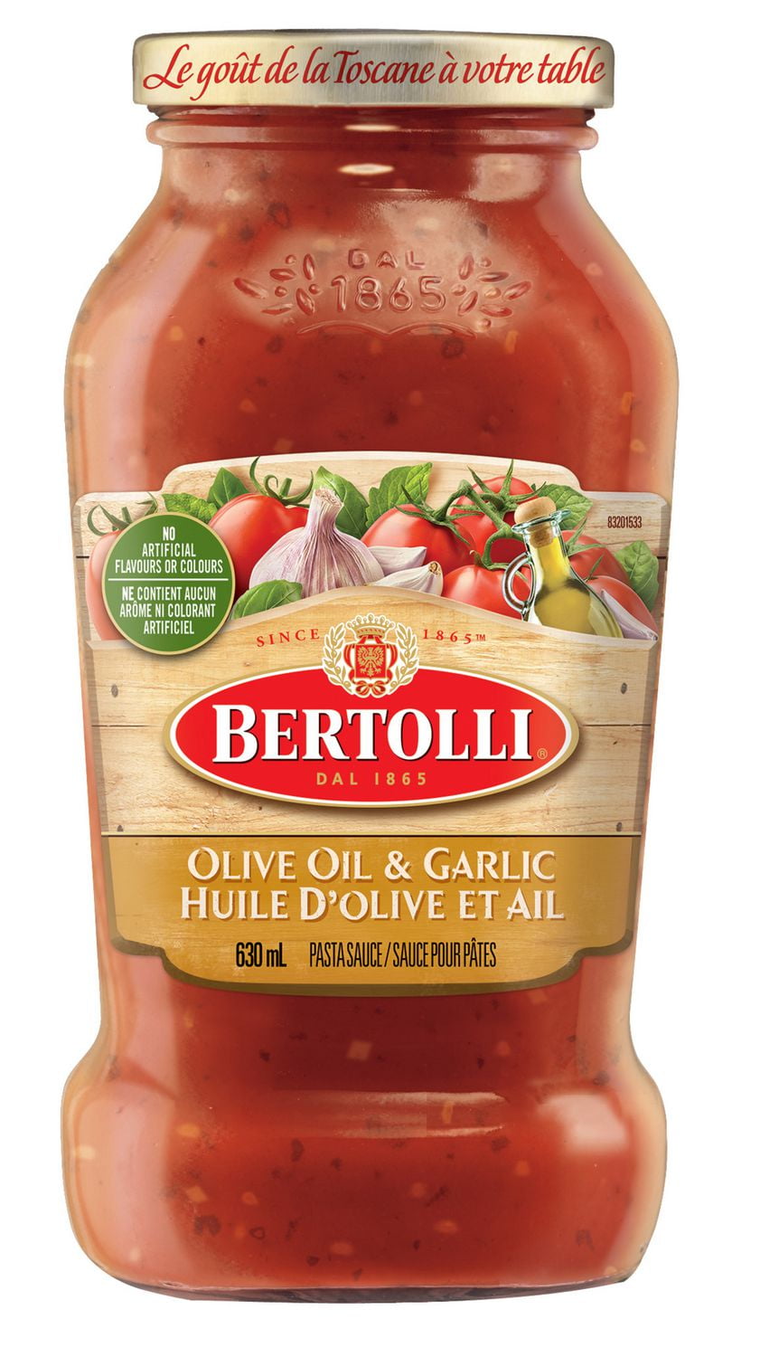 Bertolli Olive Oil And Garlic Pasta Sauce Walmart Canada   6000198706970 