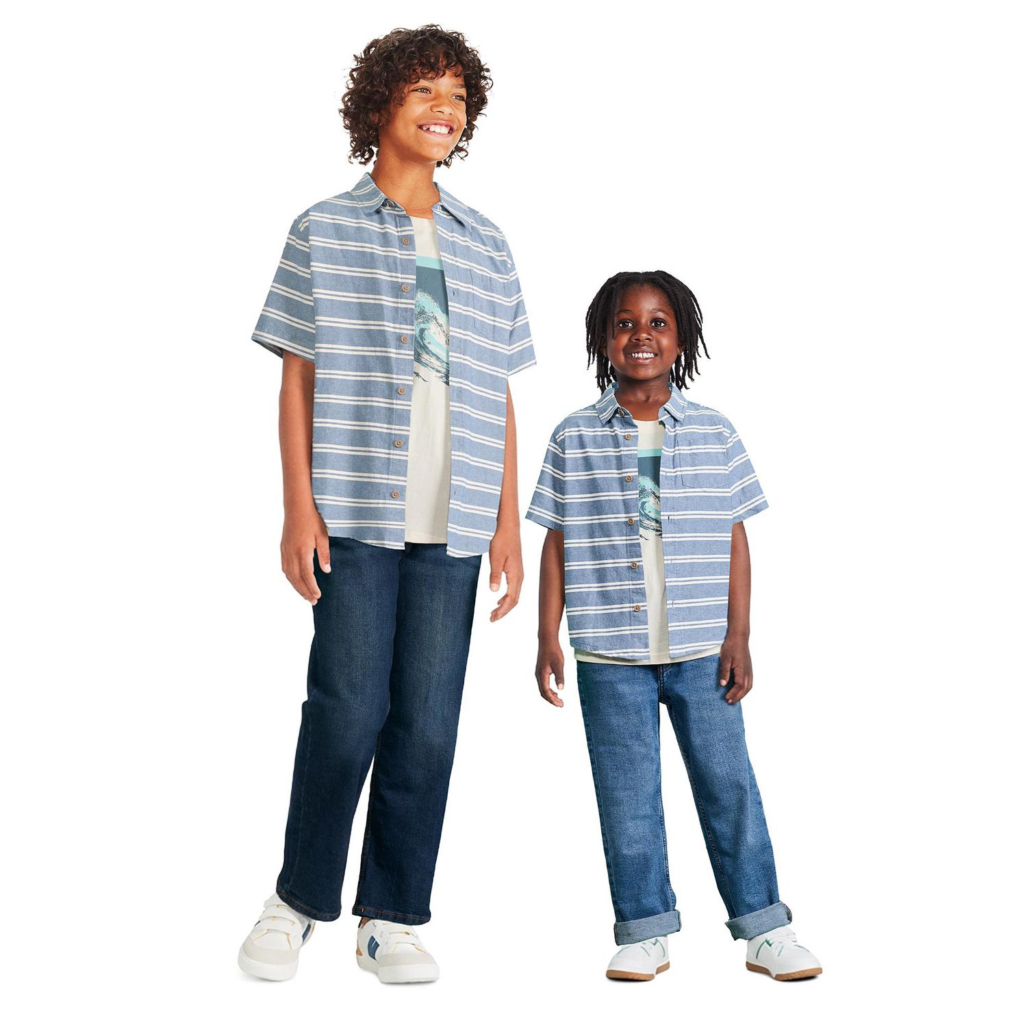 Ensemble 2 pièces avec chemise tissée George pour garçons