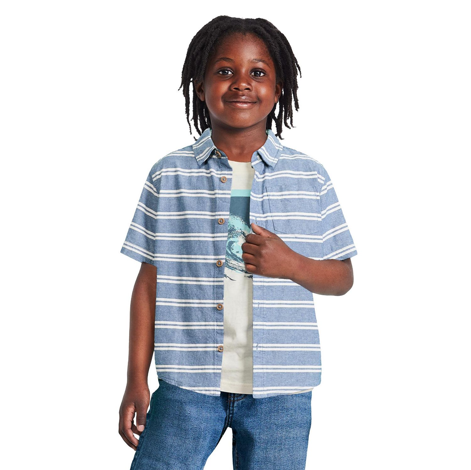 Ensemble 2 pièces avec chemise tissée George pour garçons