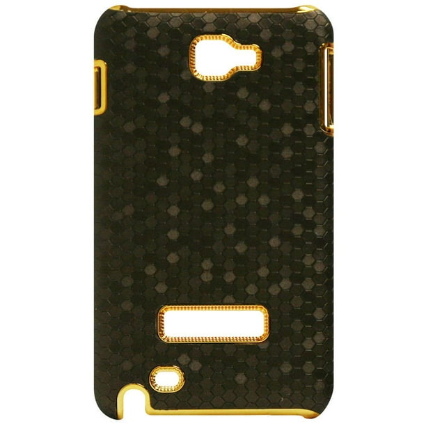 Étui Exian pour Samsung Galaxy Note - brun métallique avec or