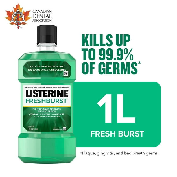 Rince-bouche antiseptique Listerine Fresh Burst 1 litre