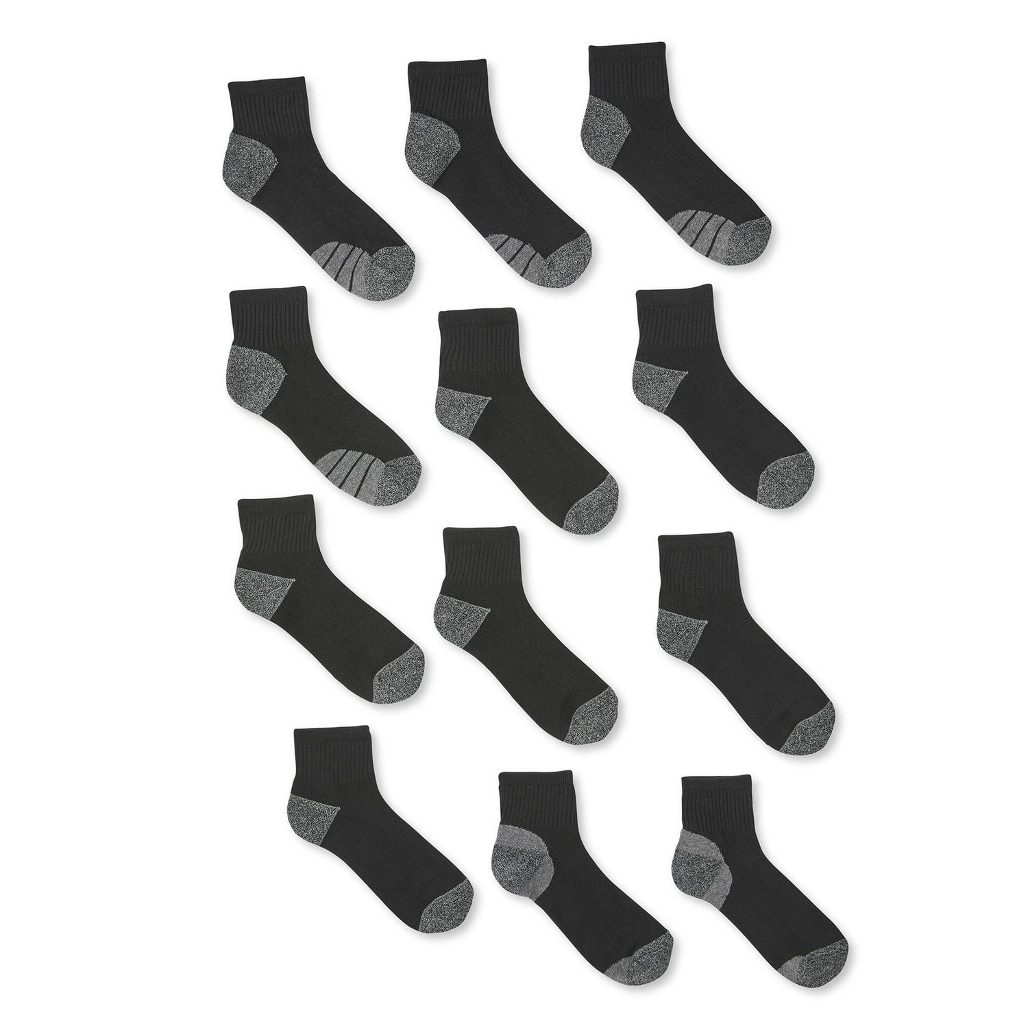 Athletic Works Men's Anklet Socks 12-Pack