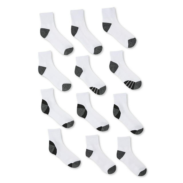 Athletic Works Men's Anklet Socks 12-Pack