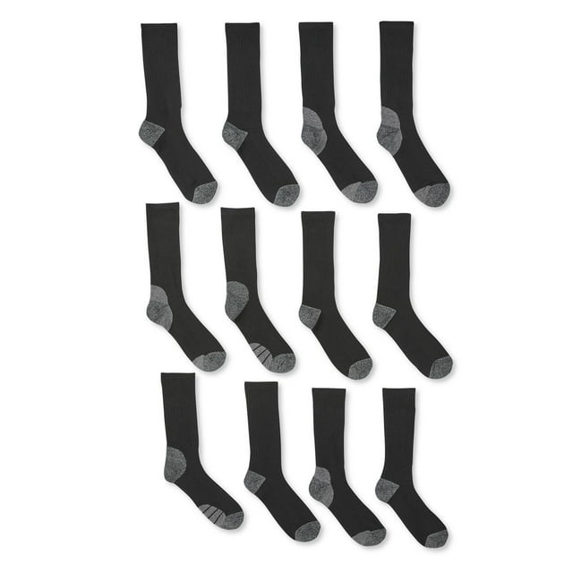 Athletic Works Men's Crew Socks 12-Pack