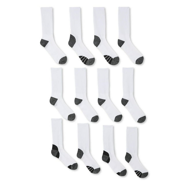 Athletic Works Men's Crew Socks 12-Pack