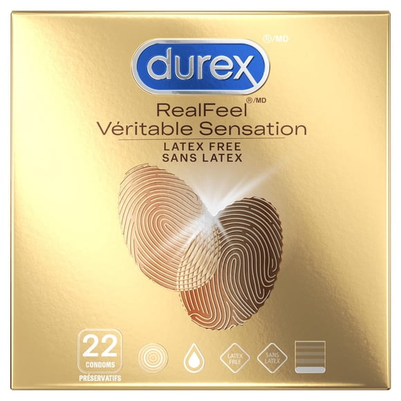 Durex® Real Feel® Polyisoprene Latex-Free Condoms, Large, 22 Condoms
