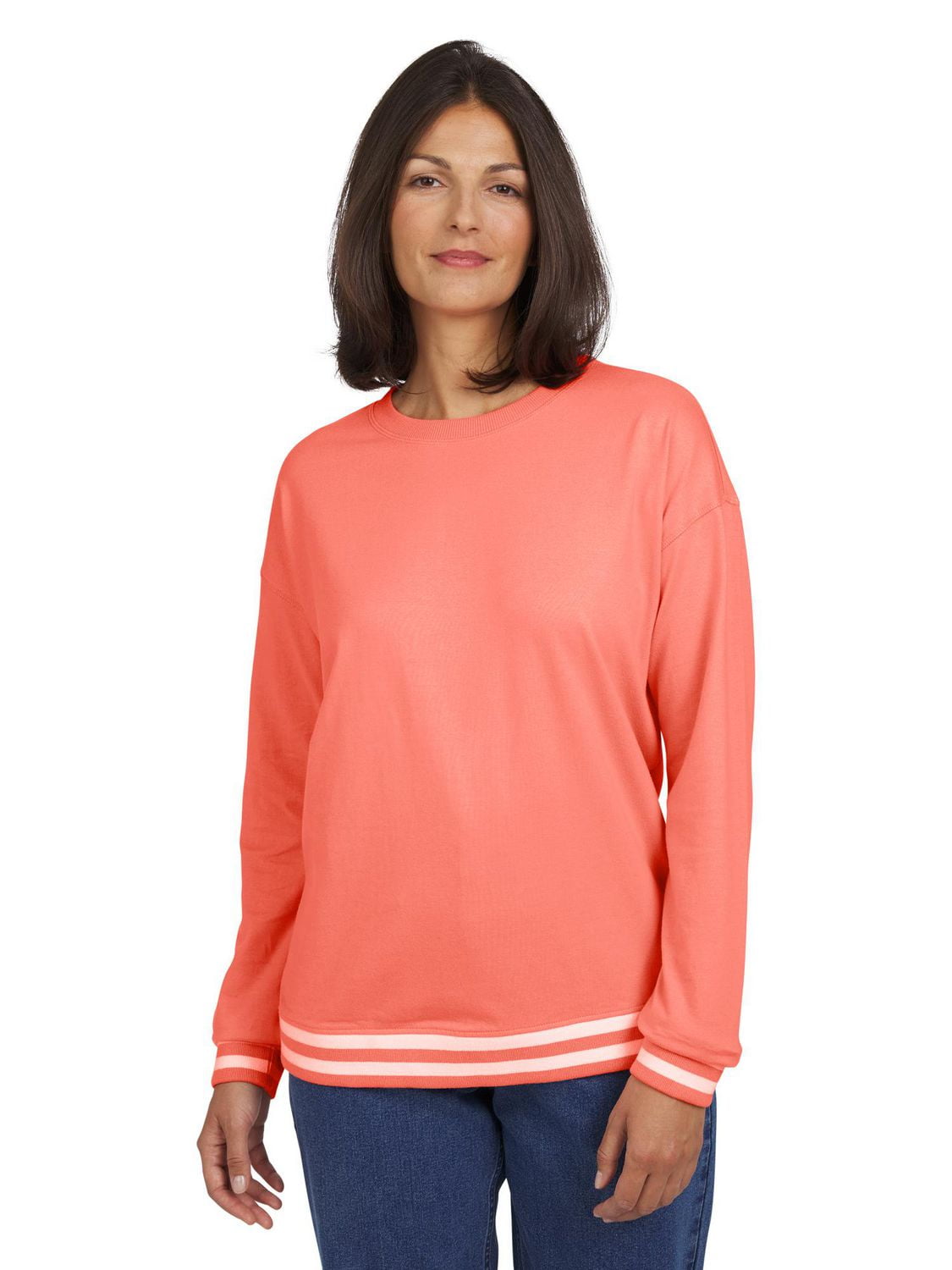 CHAPS PULLOVER TOP, TOP
