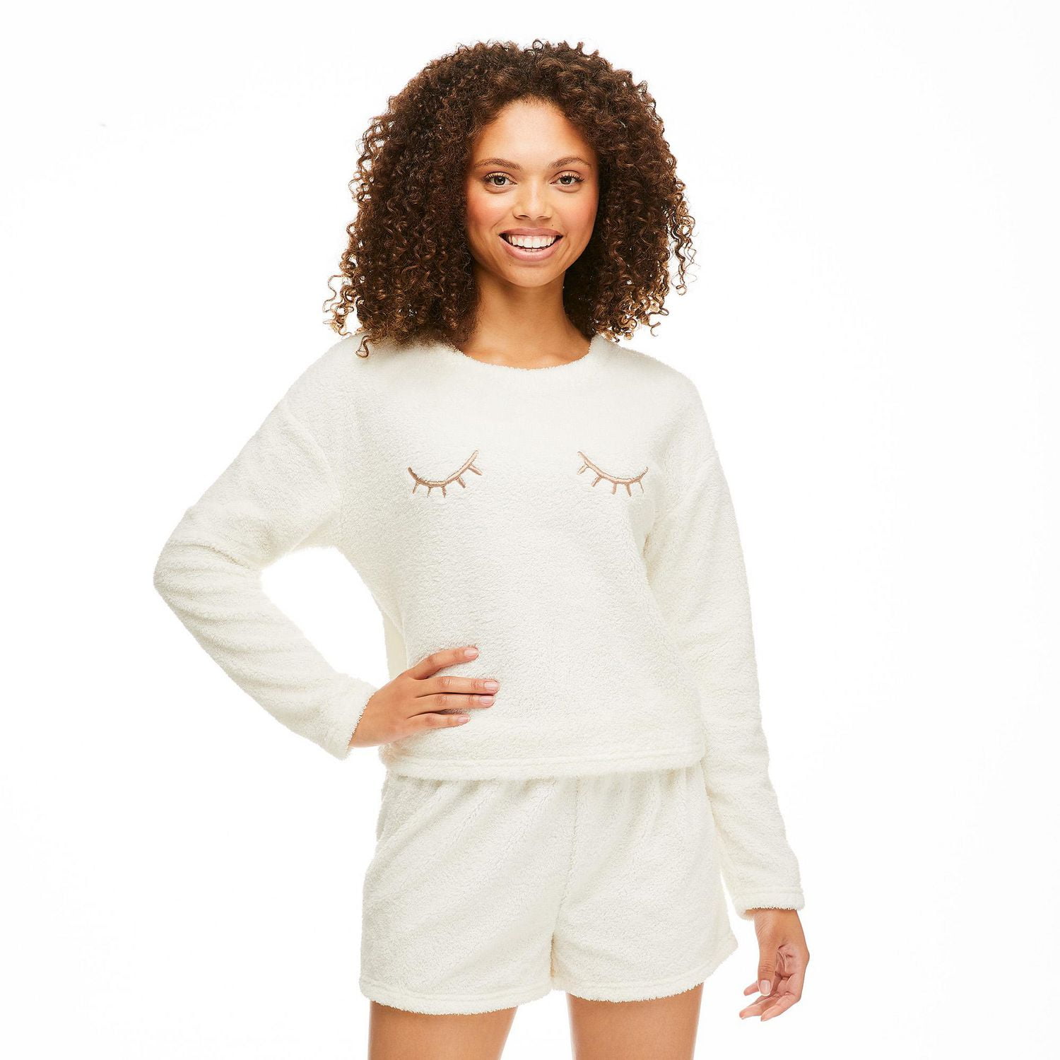 Pyjama 2 pièces en tricot de peluche George pour femmes