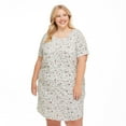 thumbnail image 1 of George Plus Women's Rolled Sleeve Nightshirt, 1 of 6