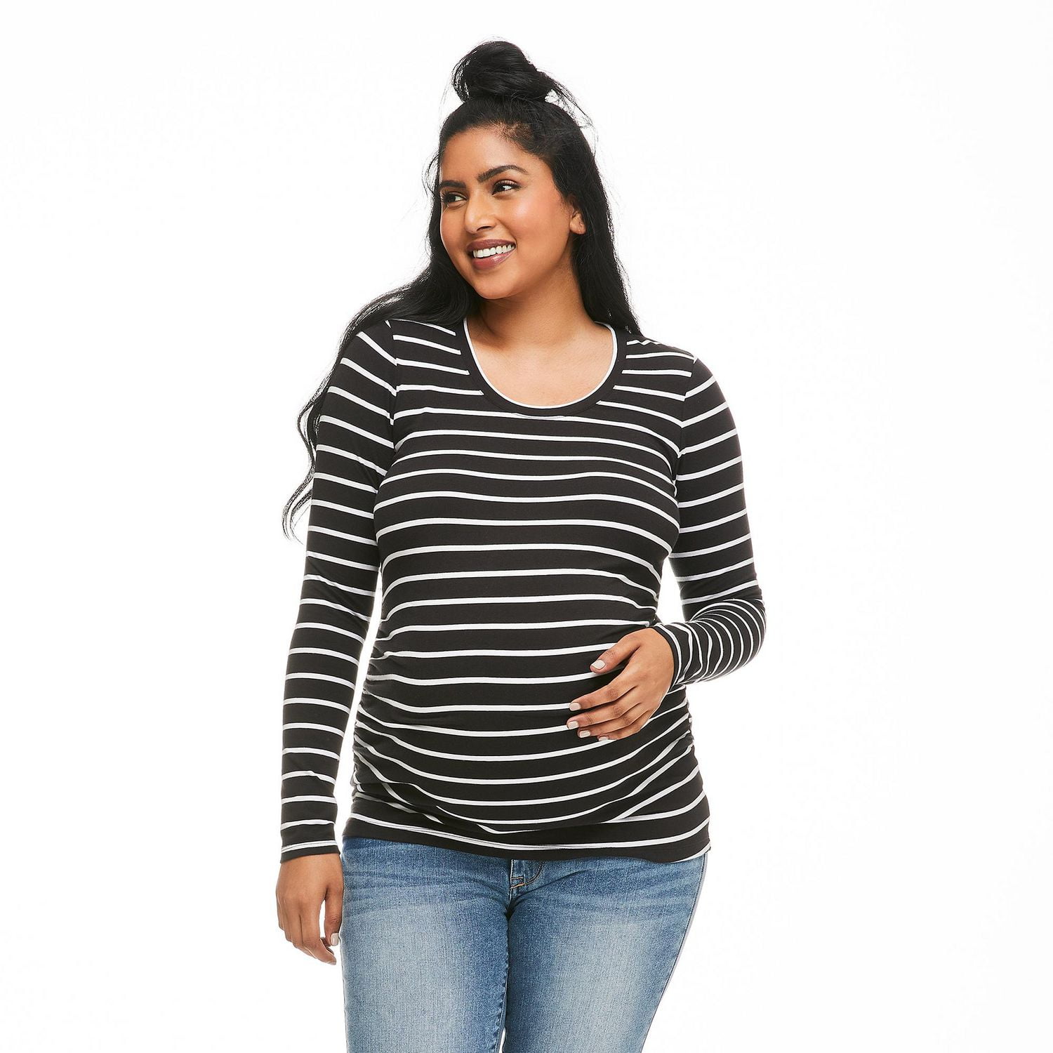 Paisley Sky Maternity Long Sleeve Tunic