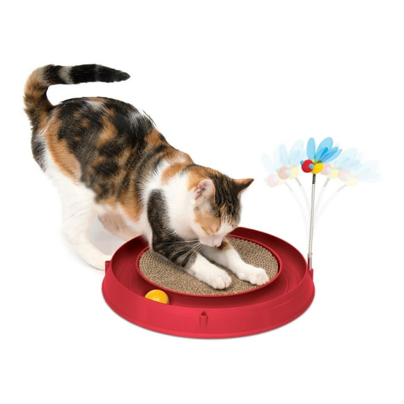 Catit Play 3 in 1 Circuit Ball Toy with Scratch Pad