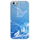Étui pour iPhone SE/5/5s d’Exian - Fleurs et papillons bleus – image 1 sur 2