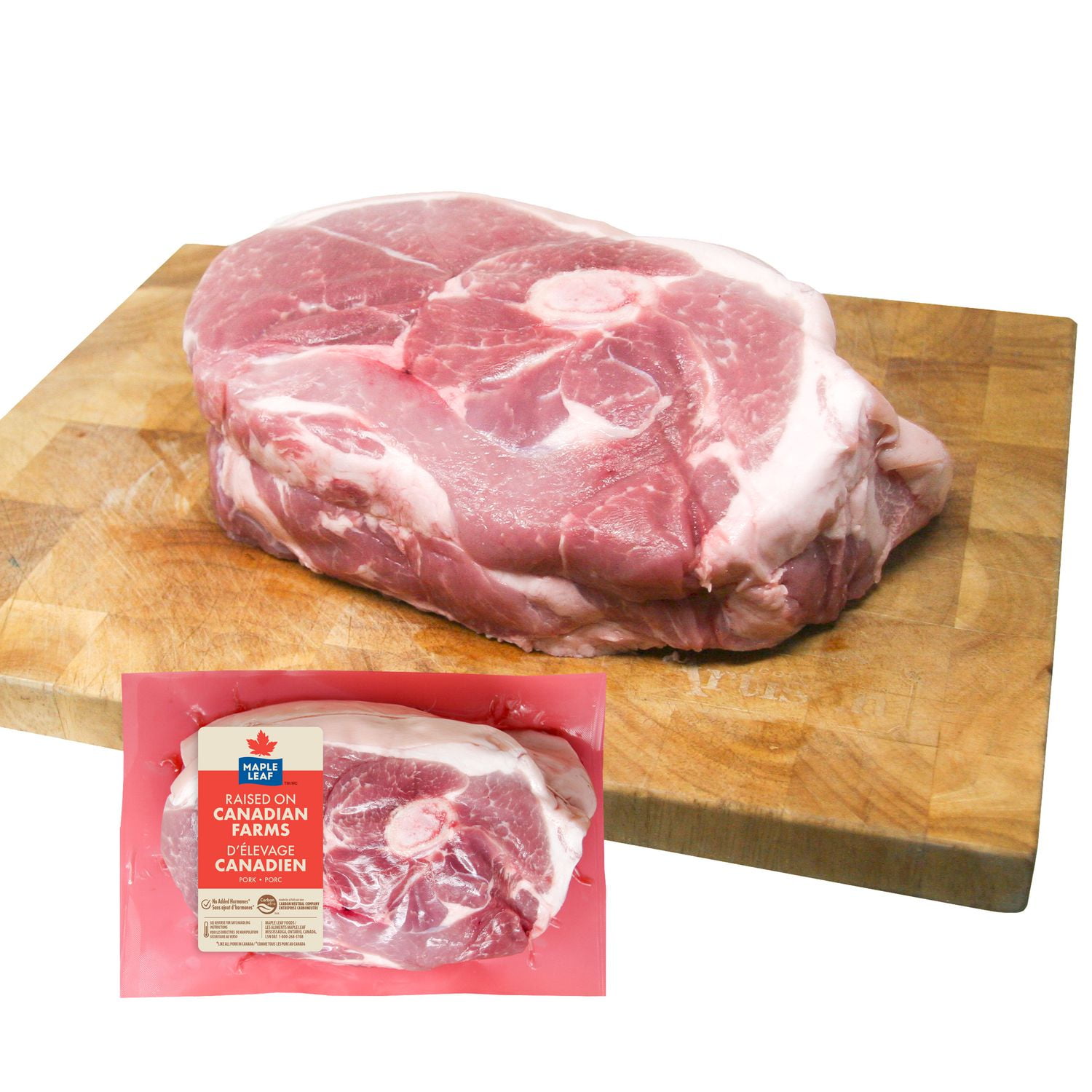 Maple Leaf Fresh Pork Bone In Picknic Shoulder Roast, Variable Weight, 1.65 - 2.25 KG