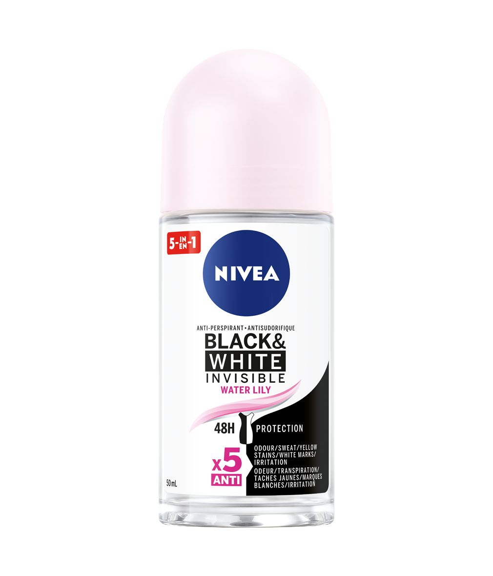 NIVEA Black & White Invisible 48H Protection Roll-On Anti