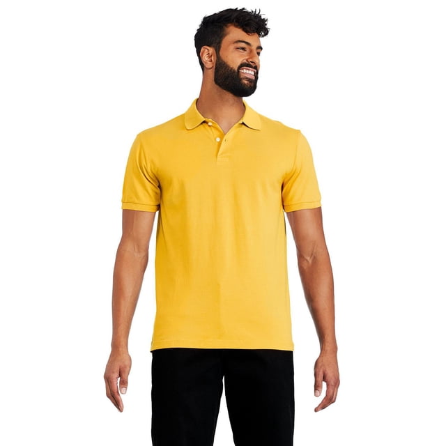George Men's Short Sleeve Solid Pique Polo