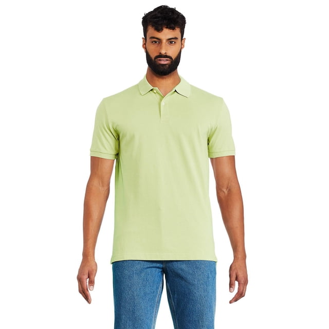 George Men's Short Sleeve Solid Pique Polo