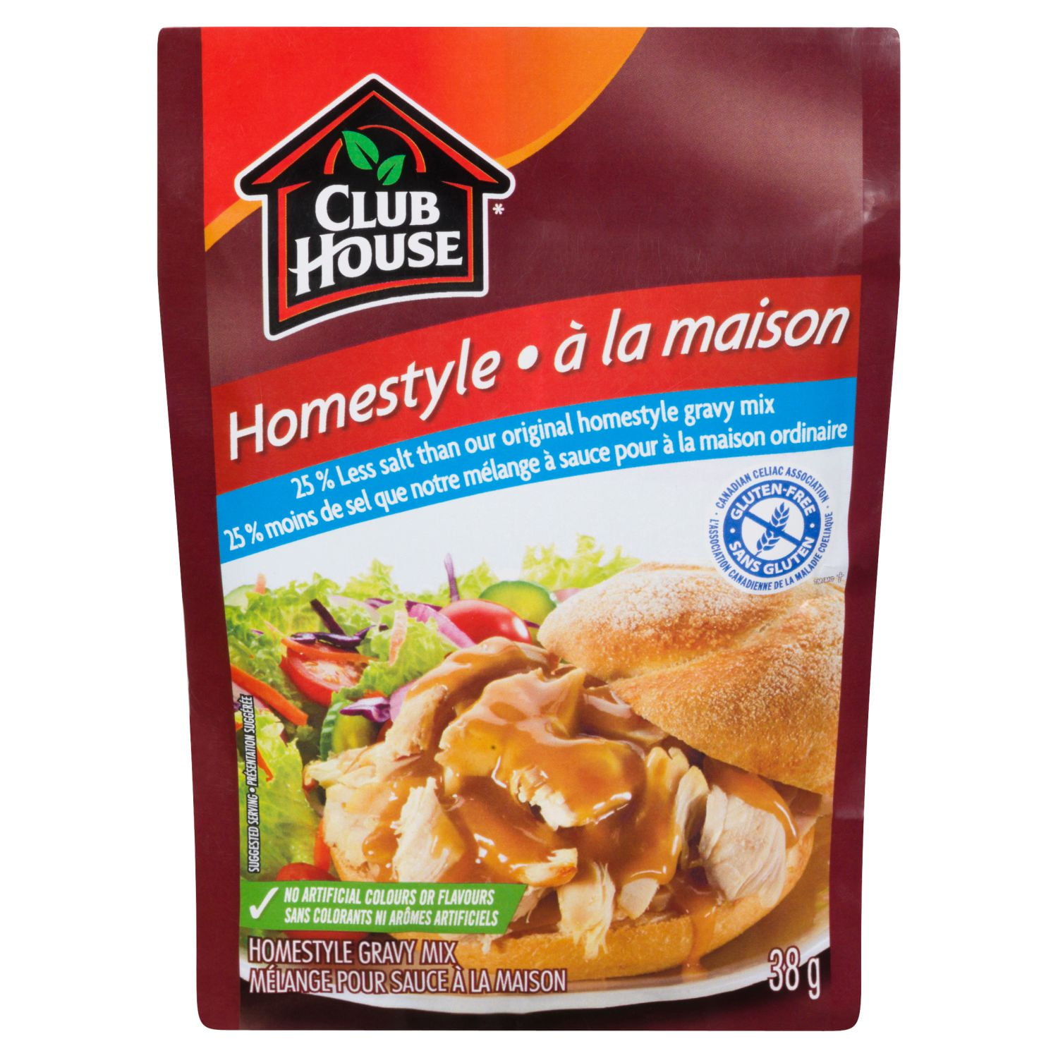 Club House Gluten Free 25 less Salt Homestyle Gravy Mix Walmart Canada