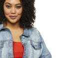 thumbnail image 4 of George Plus Women's Denim Trucker Jacket, 4 of 6