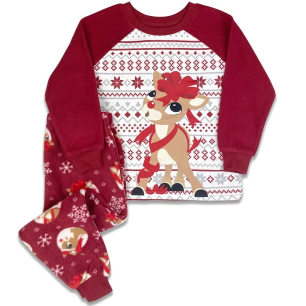 Rudolph the Red-Nosed Reindeer Matching Family Toddlers' 2-Piece PJ Set ...