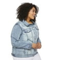 thumbnail image 2 of George Plus Women's Denim Trucker Jacket, 2 of 6