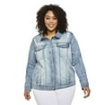 thumbnail image 1 of George Plus Women's Denim Trucker Jacket, 1 of 6