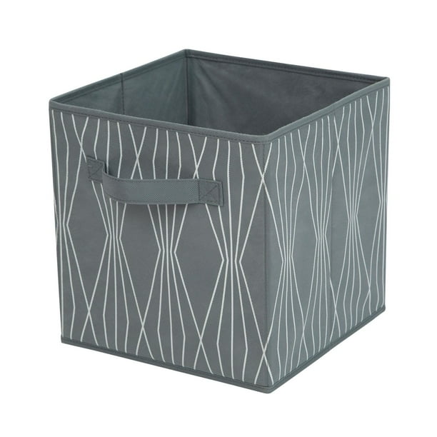 Mainstays Storage Cube Basket Bin - Great for Nursery, Playroom, Closet ...