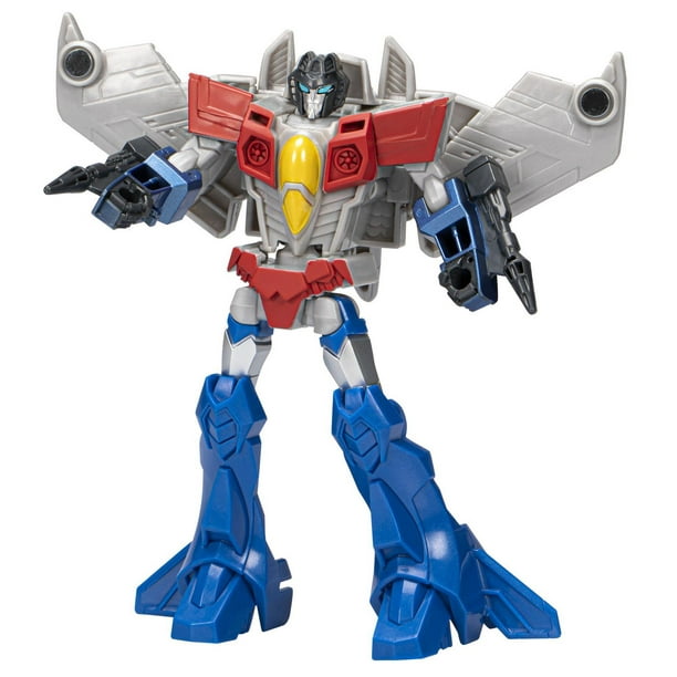 Transformers EarthSpark, figurine Starscream classe Guerrier de 12,5 cm, jouet  robot pour enfants, à partir de 6 ans 