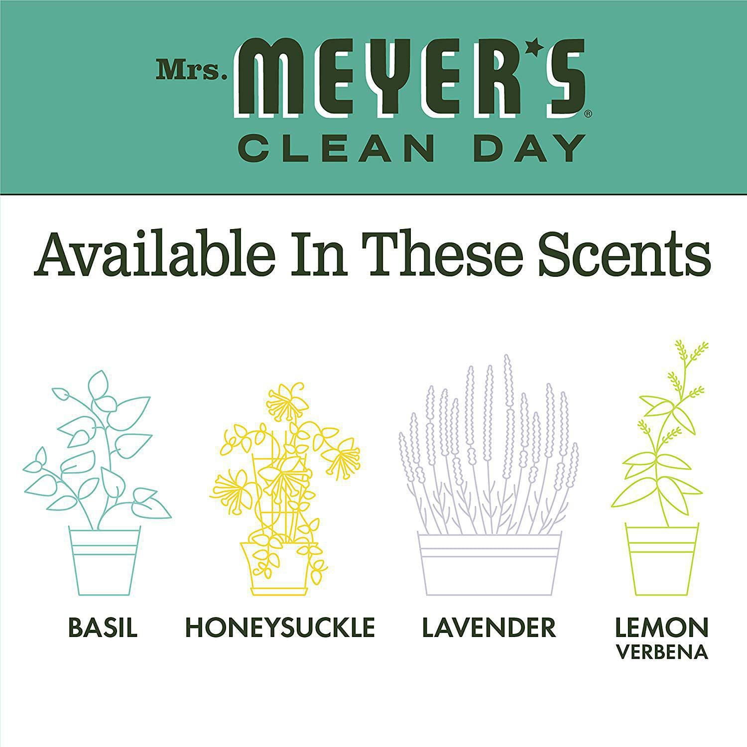 Mrs. Meyer's Clean Day Scented Soy Candle, Basil