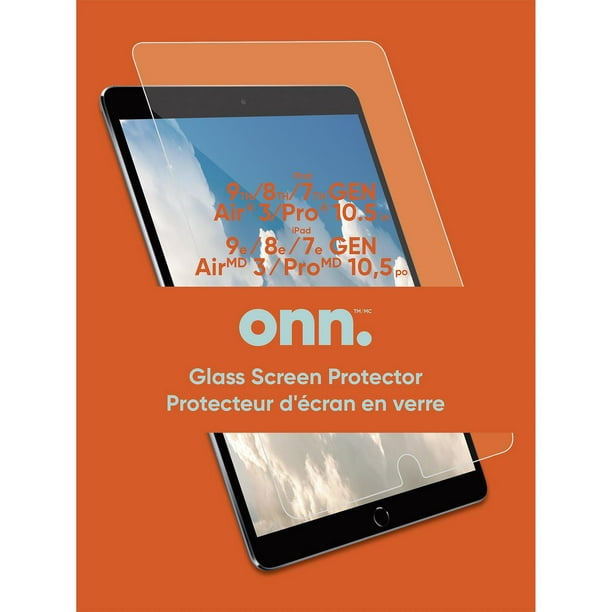 Protecteur d'écran en verre onn. pour iPad (9e, 8e et 7e génération) / iPad  Air 3 / iPad Pro 10,5 po 