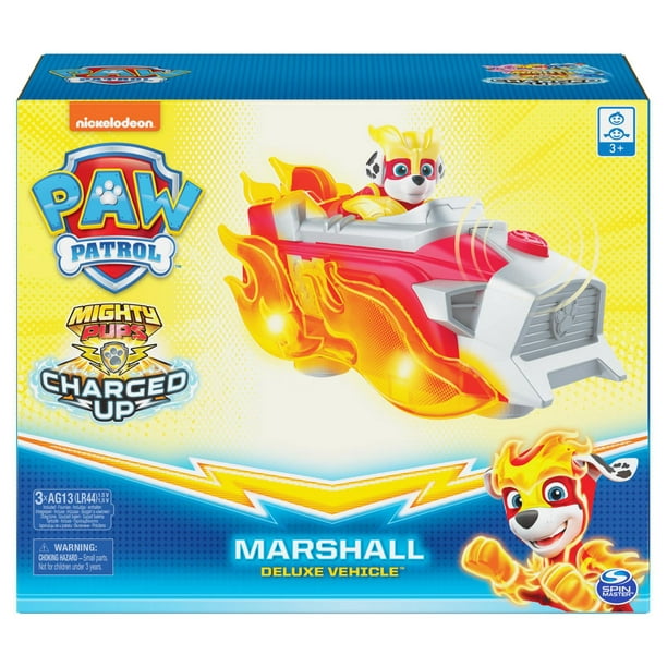 PAW Patrol, Mighty Pups Charged Up Marshall's Deluxe Vehicle with