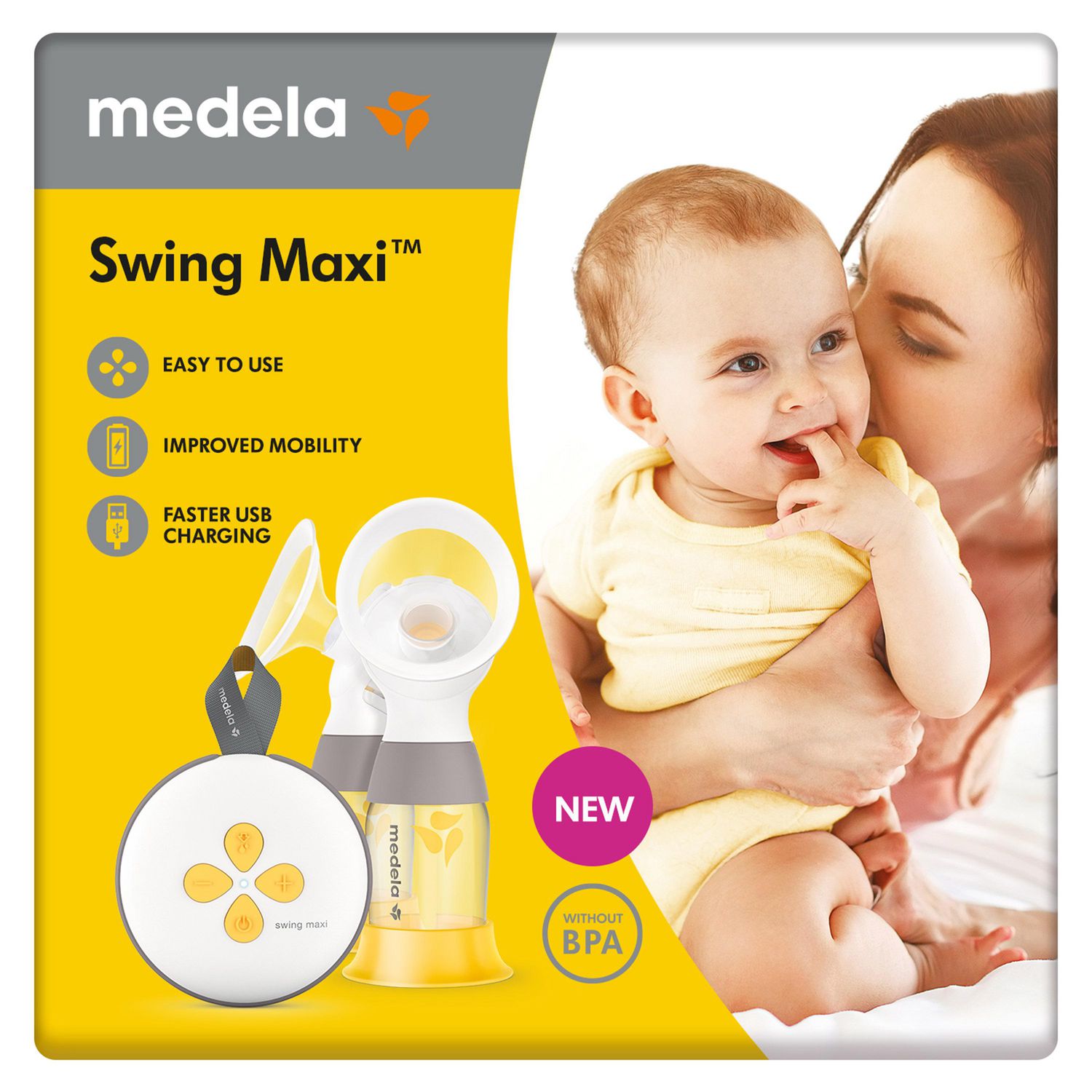 Tire-lait électrique Swing Maxi de MEDELA - location tire-lait et
