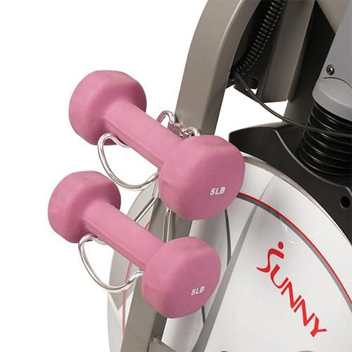 Sunny Health & Fitness Pink Magnetic Upright Bike