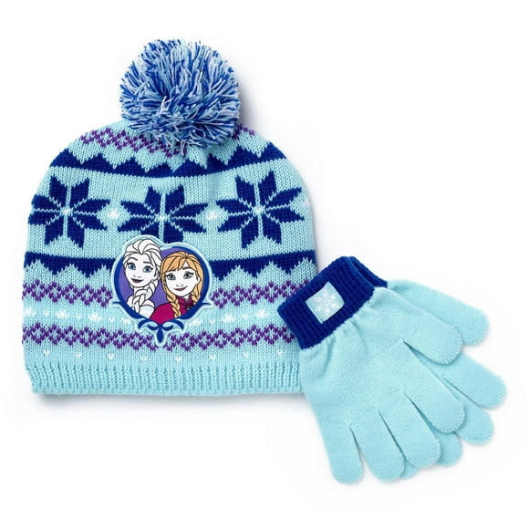Disney Girl's Frozen Hat and Glove Set