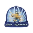 thumbnail image 1 of Dog Man Embroidered Blue and Red Snapback Hat, 1 of 7