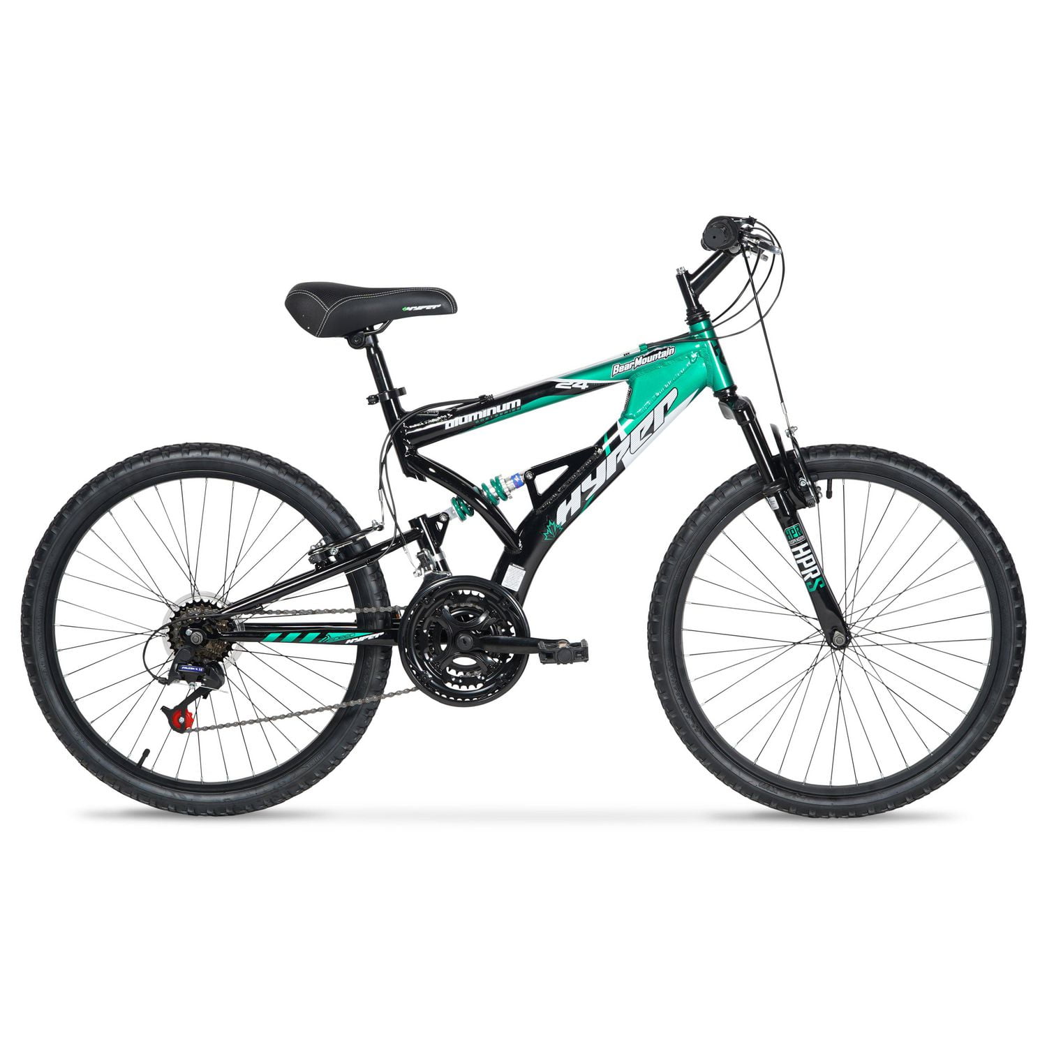 24 Hyper Bear Mountain Bike Aluminum GRN Walmart