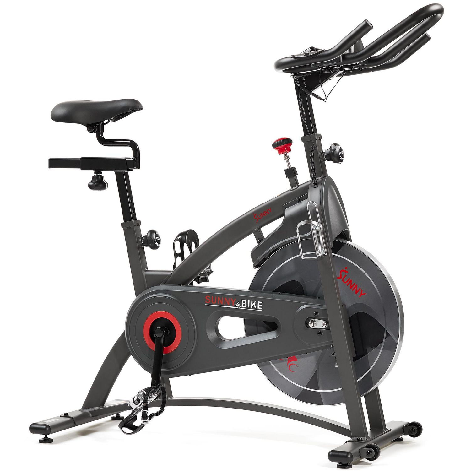 Sunny Health Fitness Endurance Premium Magnetic Resistance Interactive Indoor Cycling Exercise Bike with Exclusive SunnyFit App Enhanced Bluetooth