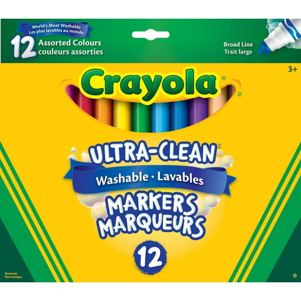 Crayola Marqueurs à trait large Ultra Clean lavables