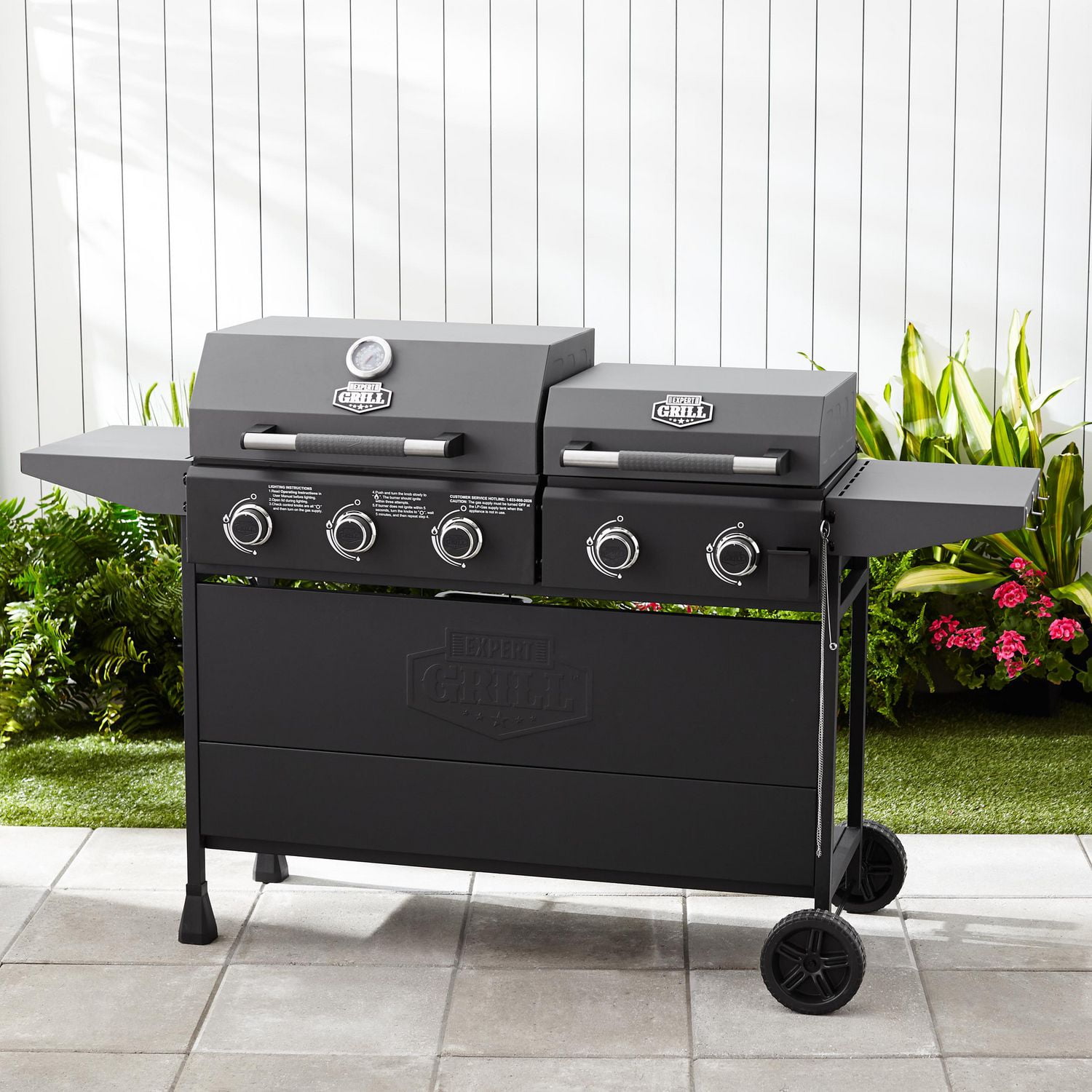 Propane griddle and grill combo sale