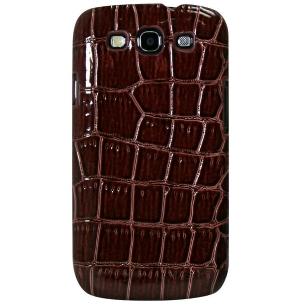 Étui Exian pour Samsung Galaxy S3 peau de crocodile - brun