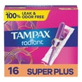 thumbnail image 1 of Tampax Radiant Plastic Super plus Absorbency Unscented Tampons, 1 of 9